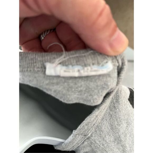 Y2K Champion Gray Long Sleeve Reverse Weave thick cotton t-Shirt. Size Medium. - Picture 2 of 6